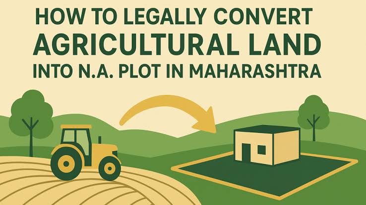 Illustration of agricultural land conversion to non-agricultural use